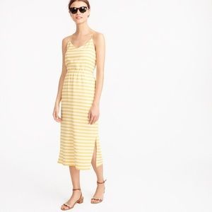 J. Crew Carrie Dress in Stripe (Sunflower)